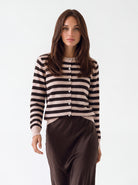 Cardigan Garance – Rosa / Testa di Moro Cardigan donna