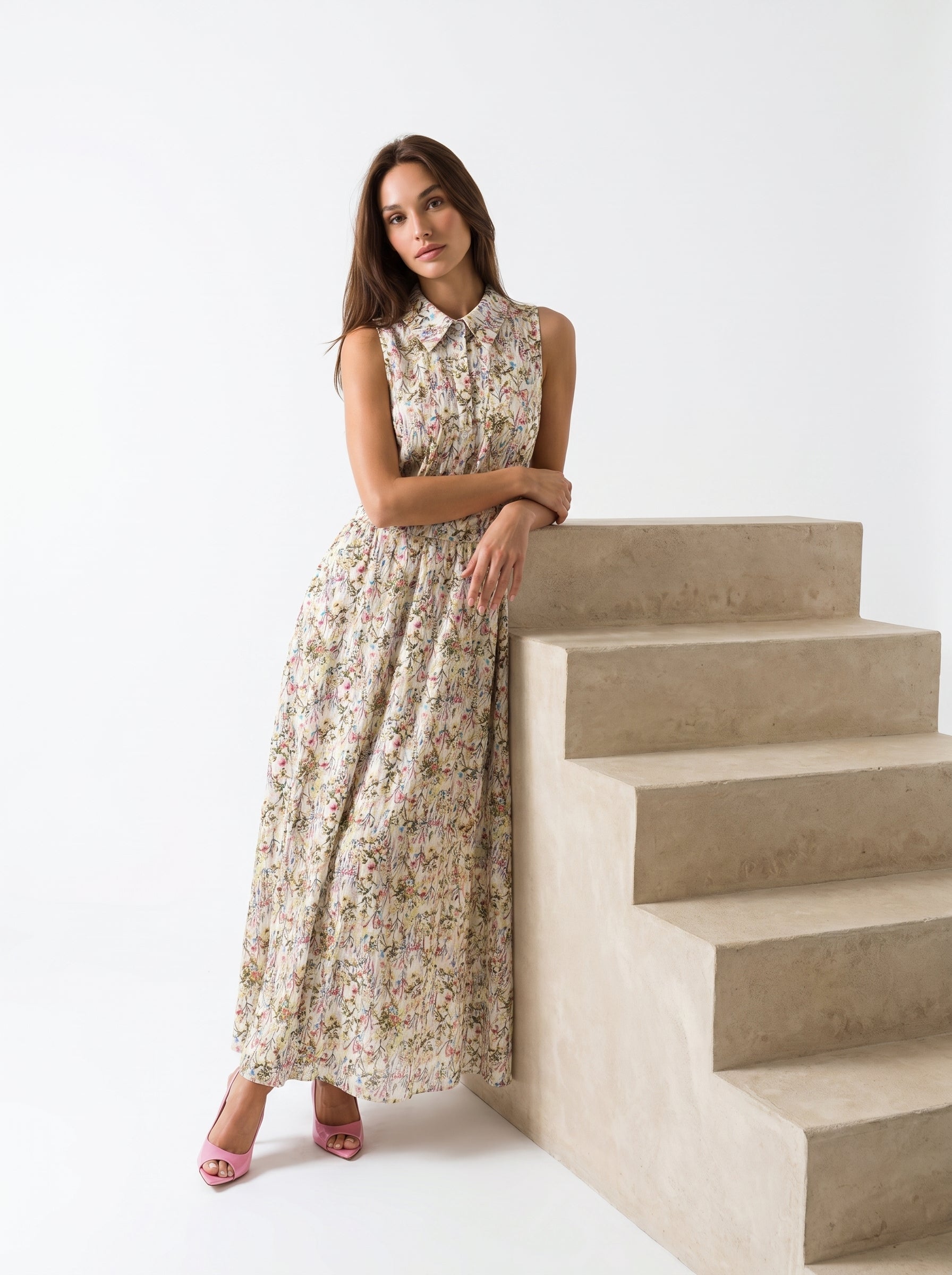 Abito Fiordaliso - Burro floreale donna