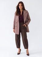 Cappotto Maïwenn – Fantasia Check Capispalla donna