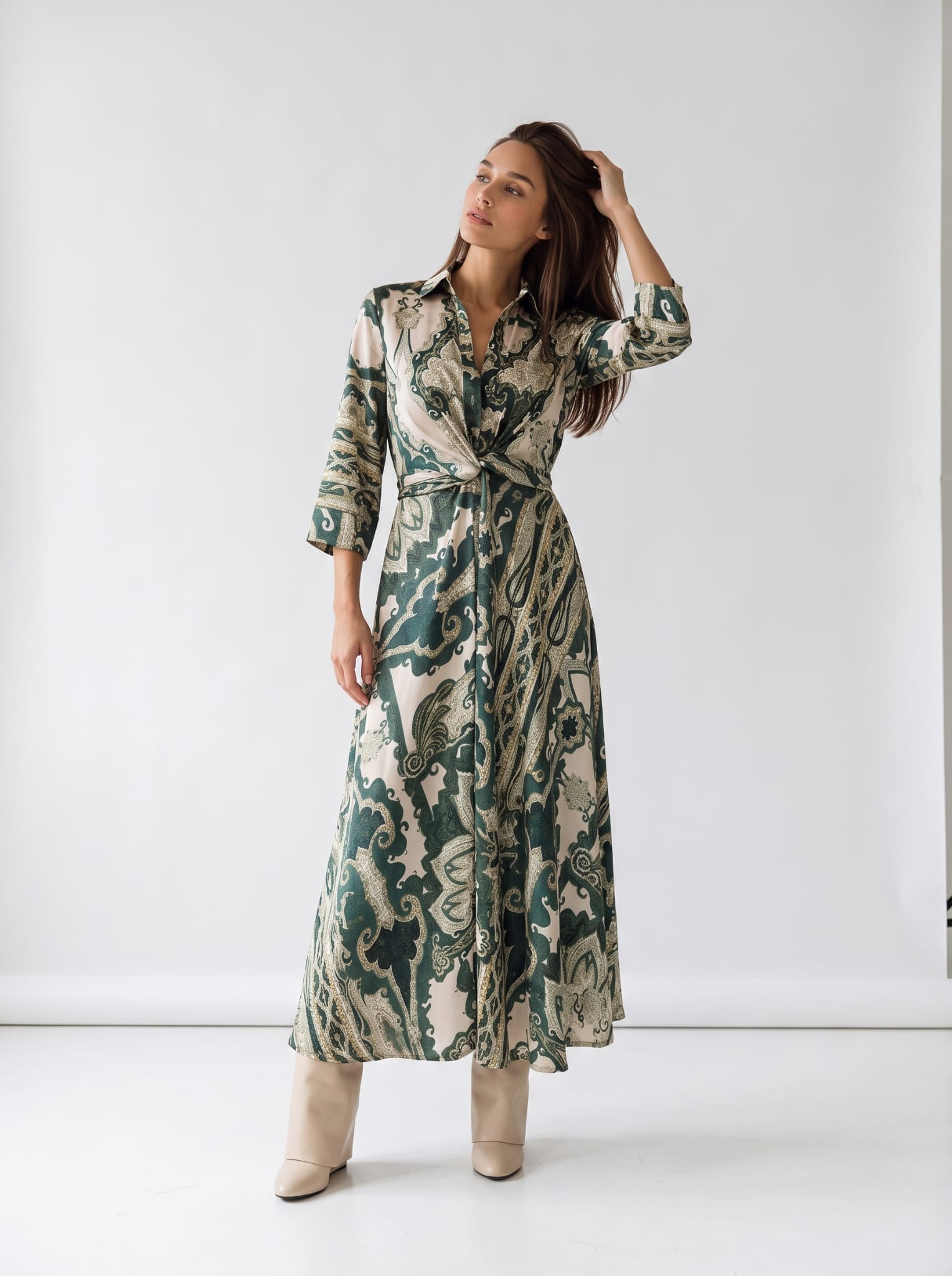 Abito Dalia - Verde Petrolio Abito donna