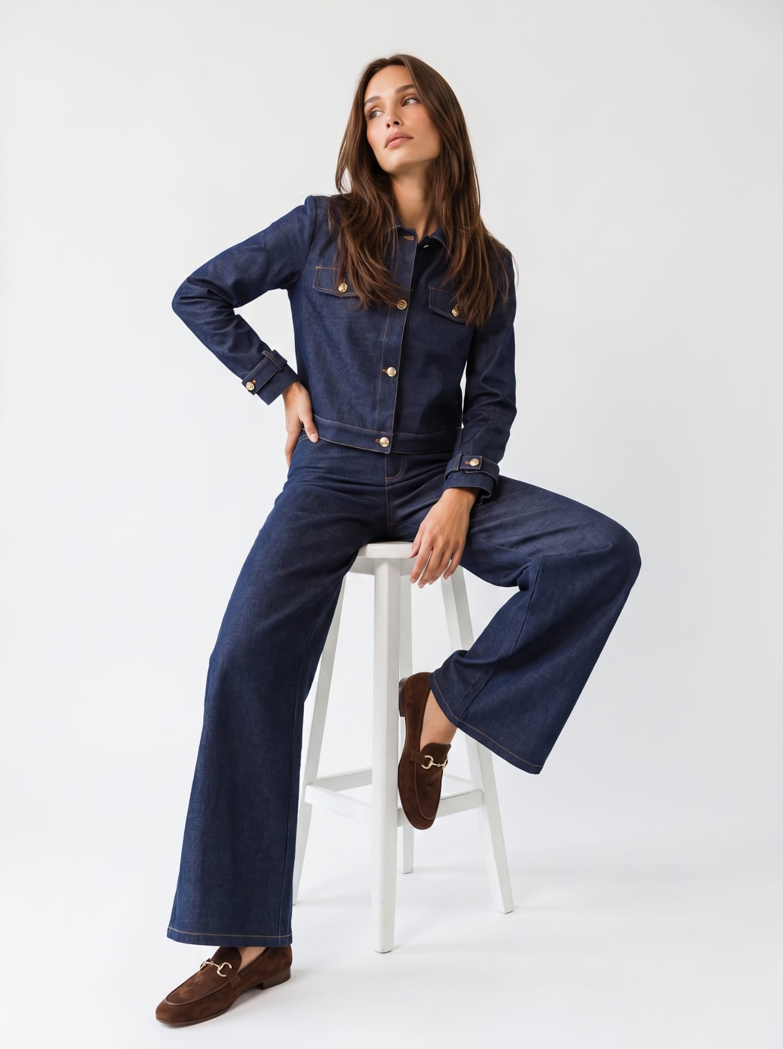 Tailleur Elis- Denim Blu Tailleur donna