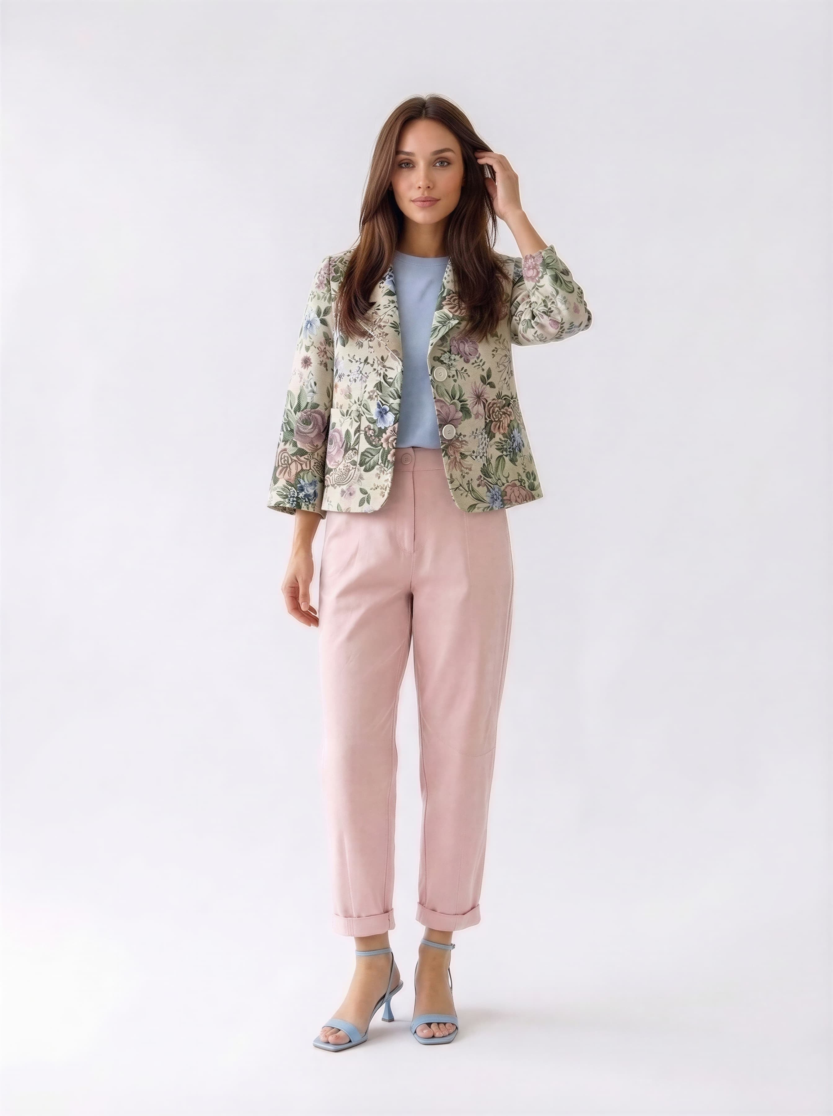 Cappetta Gardenia - beige fantasia floreale donna