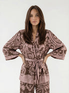 Coordinato Velmira - Rosa e marrone donna