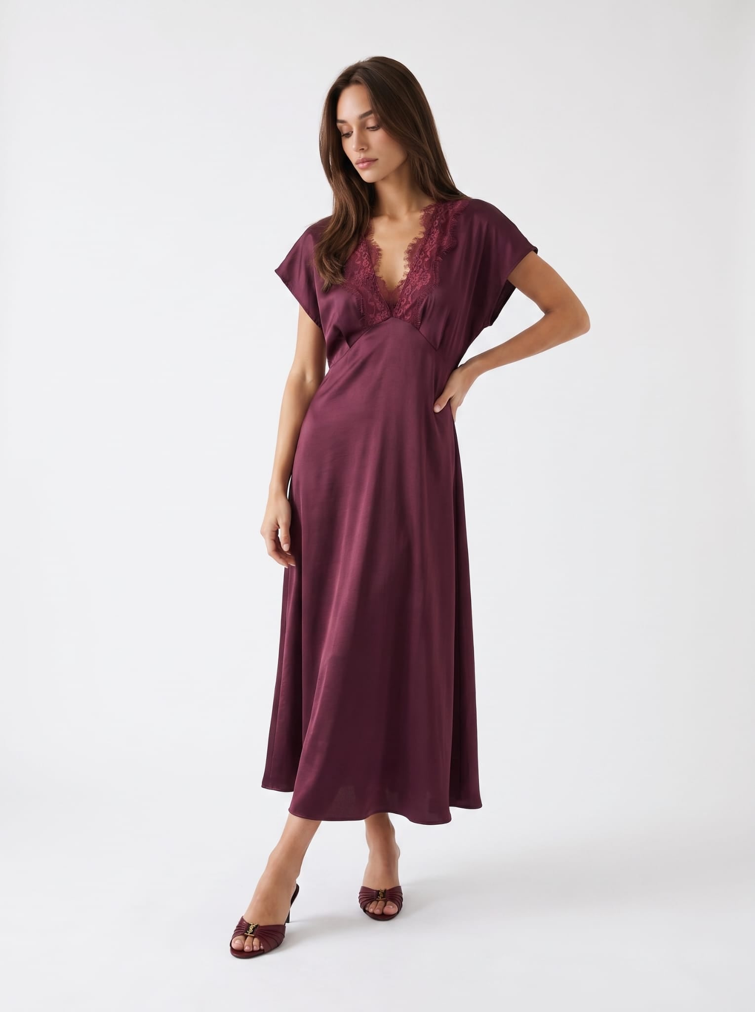Abito Elsa - Borgogna Abito donna