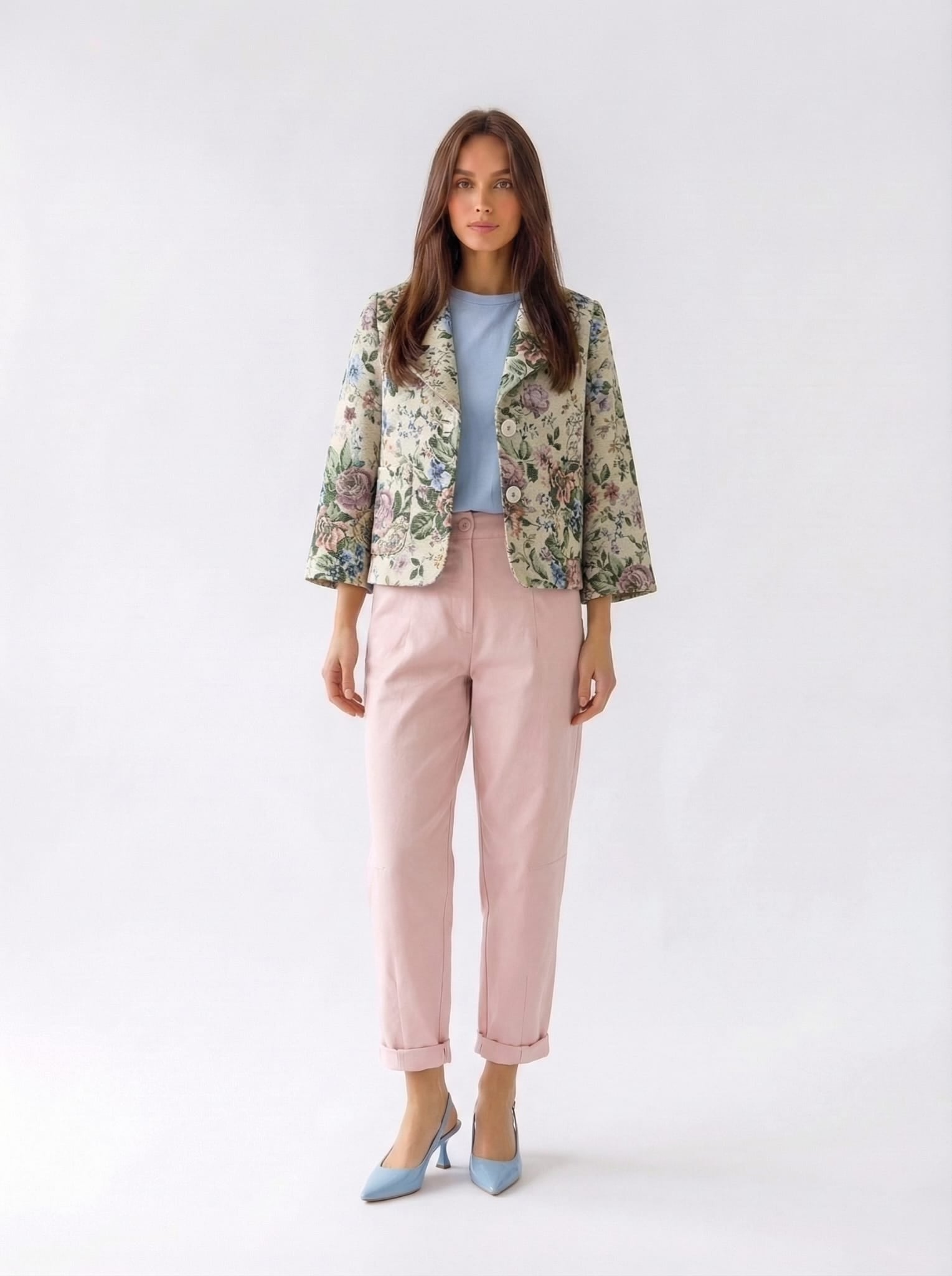 Cappetta Gardenia - beige fantasia floreale donna