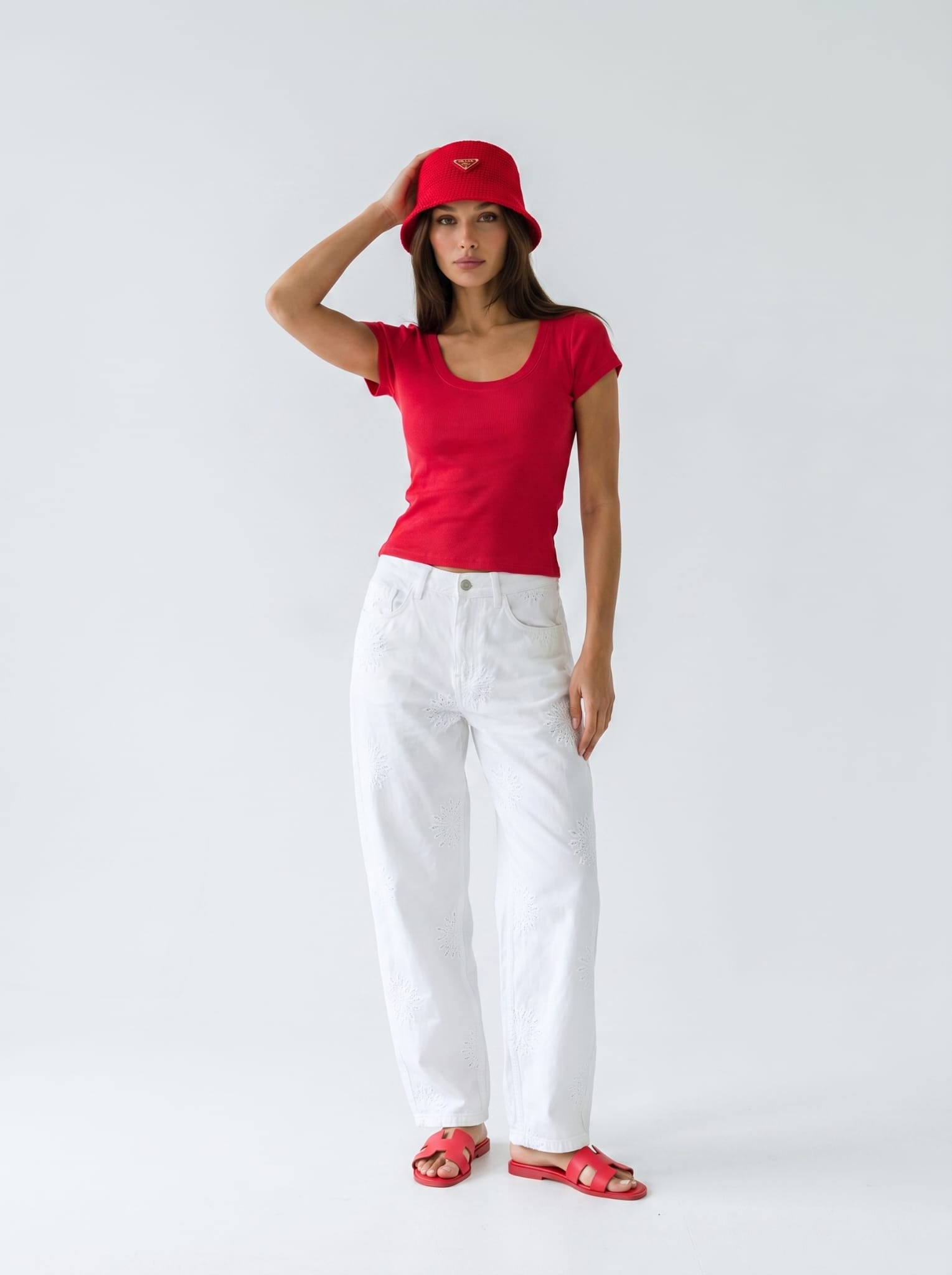 T-Shirt Adele - Rosso donna