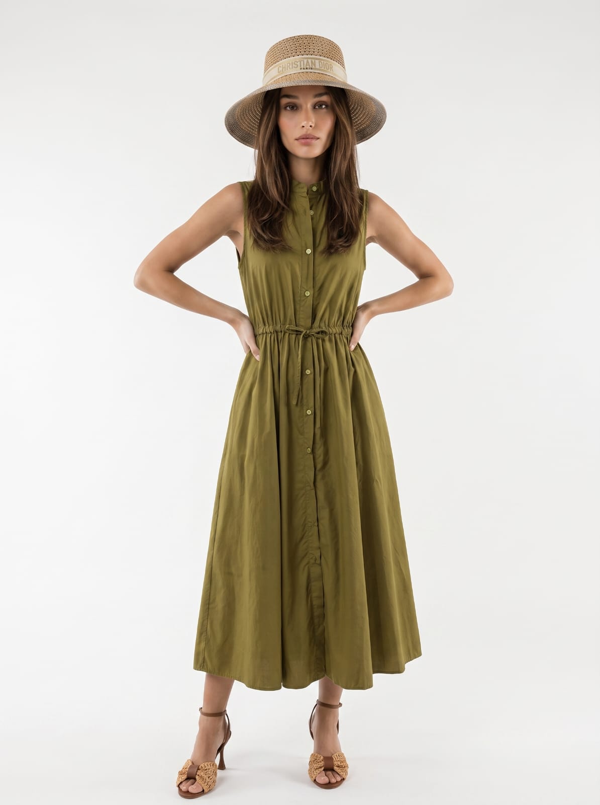 Abito Dafne - Verde olio donna