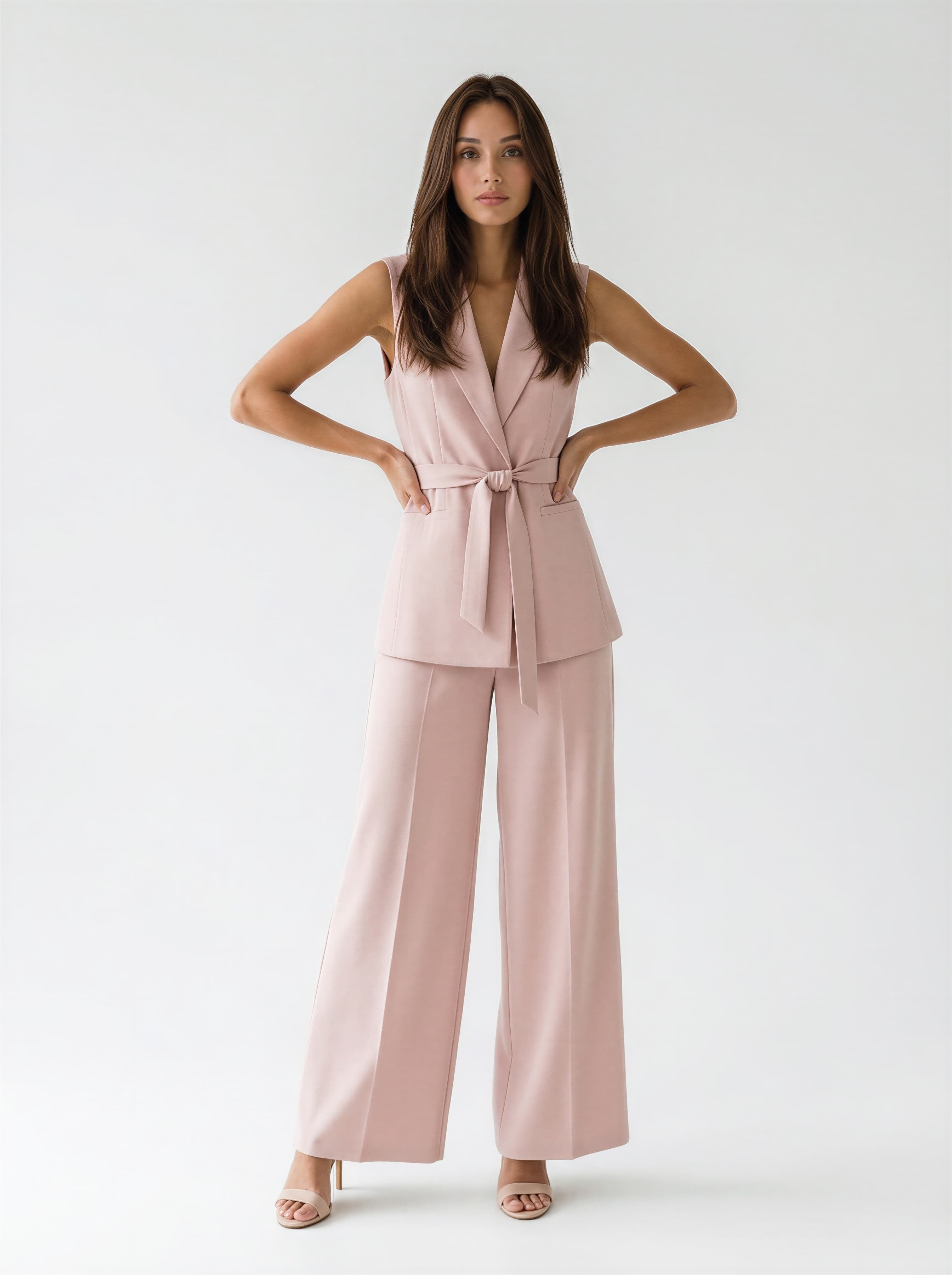 Tailleur Selmira - Rosa cipria donna