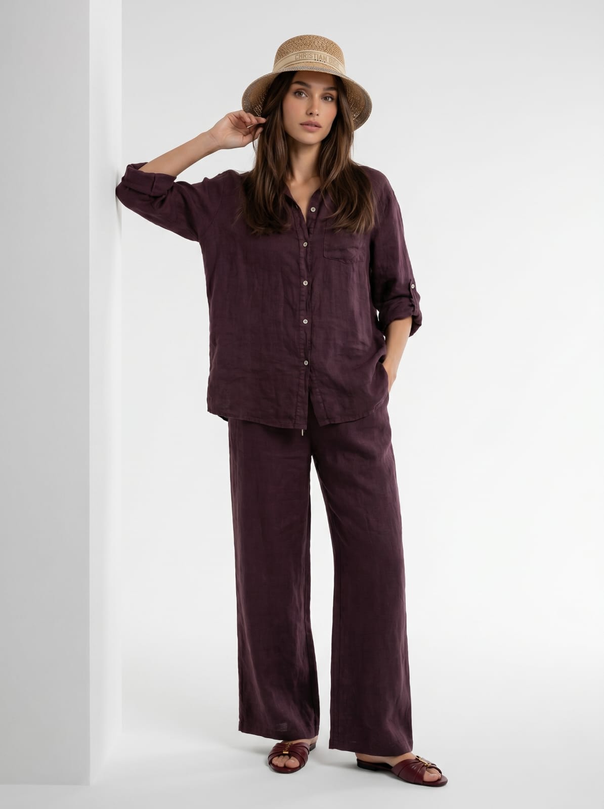 Coordinato Malaga - Borgogna donna