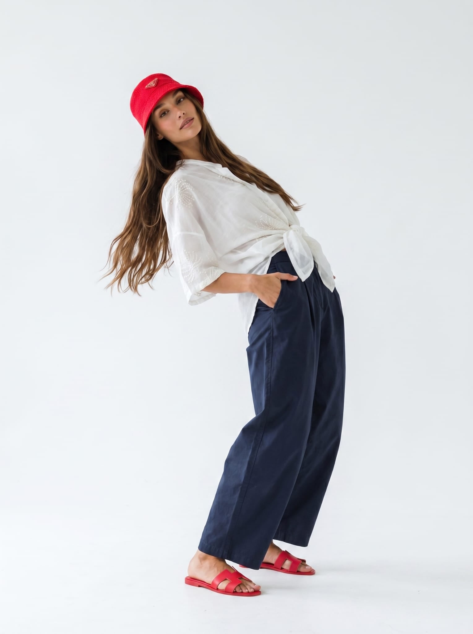 Pantalone Olivia - Blu donna