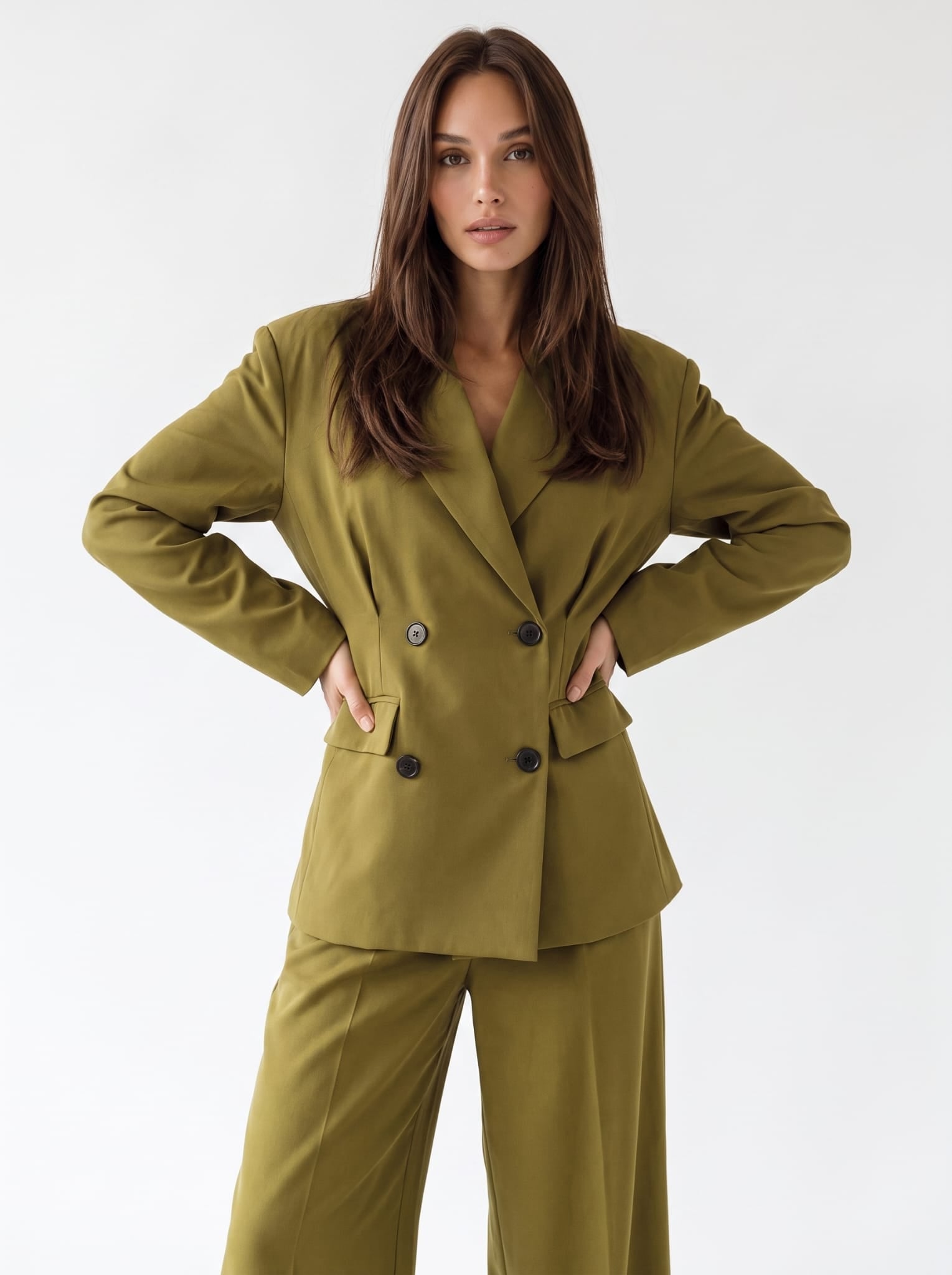 Tailleur Cassia - Verde Olio Tailleur donna