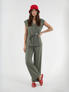 Coordinato Cleo - Verde salvia donna