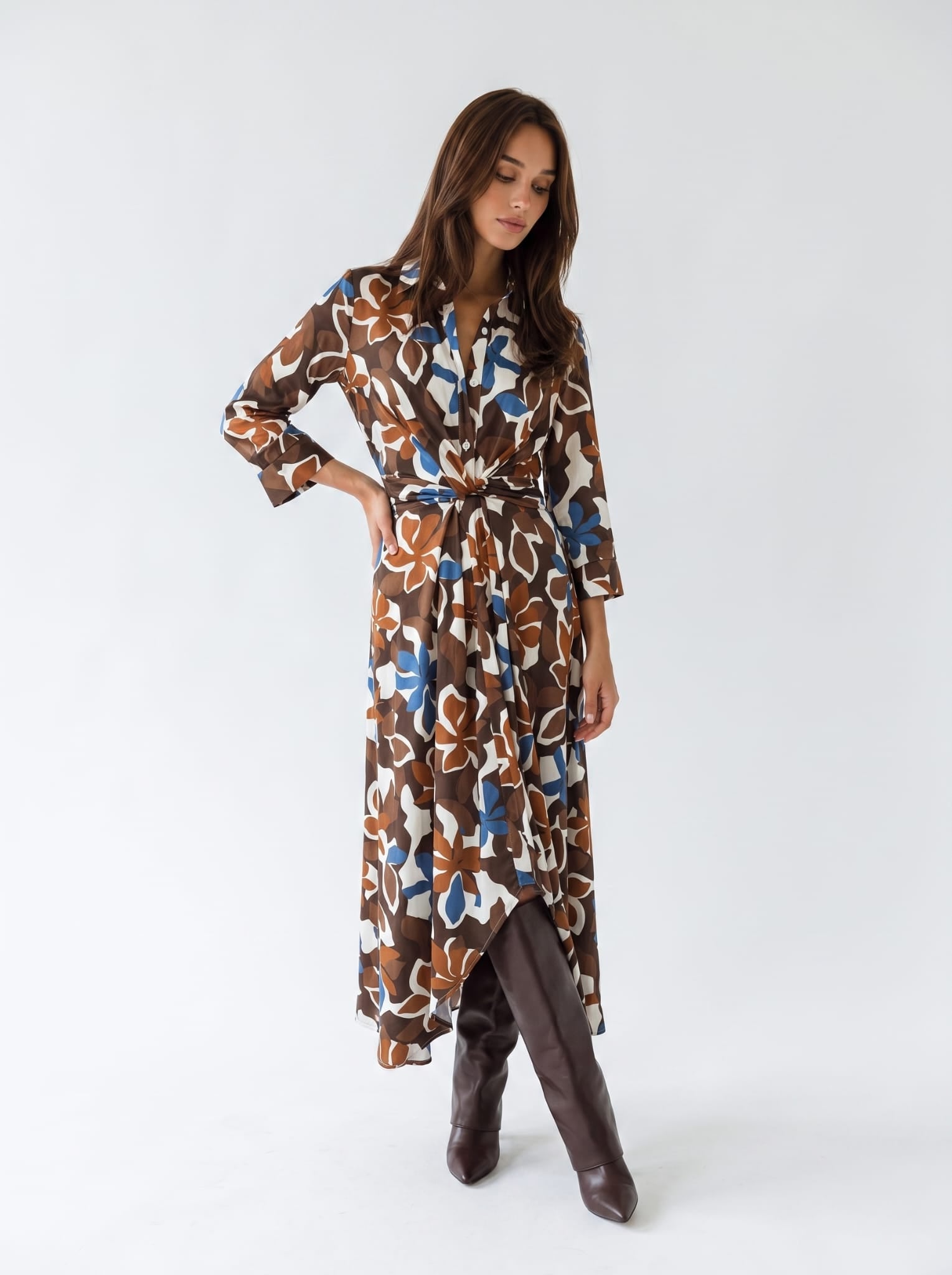 Abito Lyra - Marrone Multicolor Abito donna