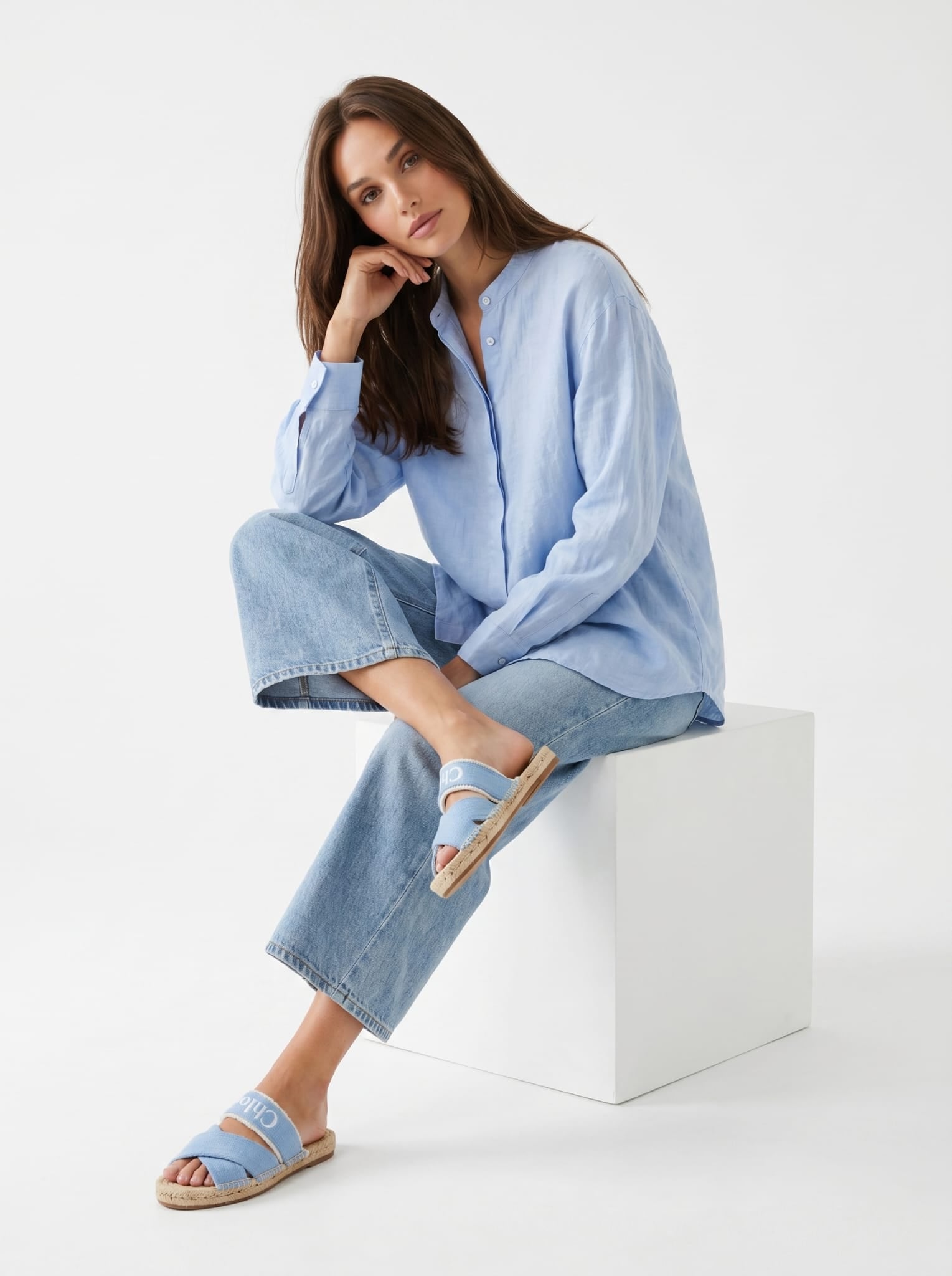 Camicia Lunaria - Azzurro donna
