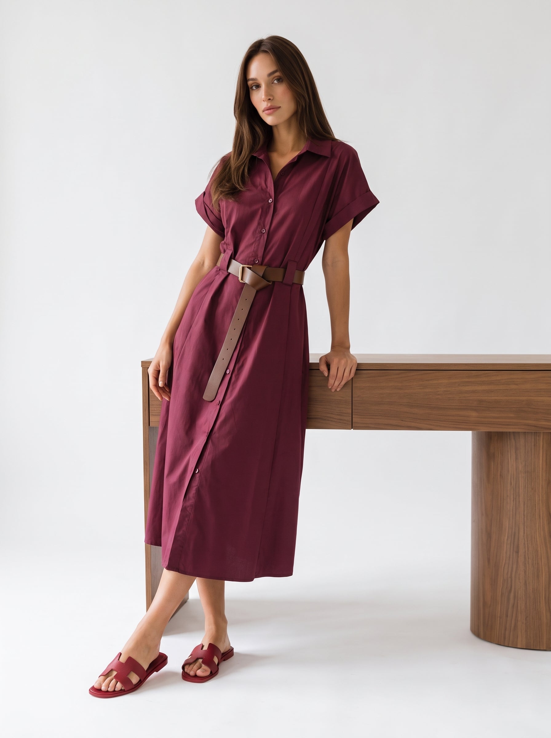 Abito Rachele - Bordeaux donna