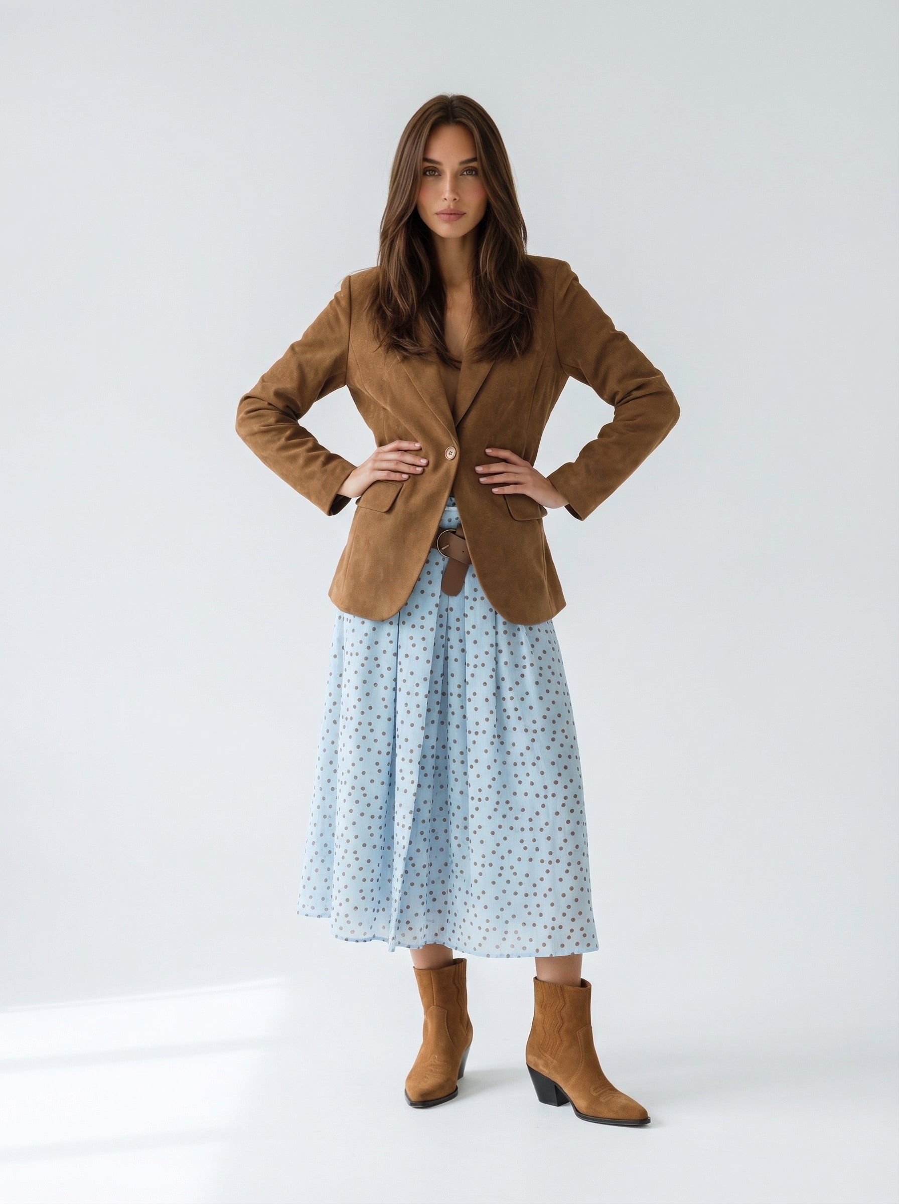 Giacca Vittoria monopetto effetto pelle – Cuoio donna