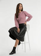 Mavi – Cardigan morbido in lana Cipolla donna