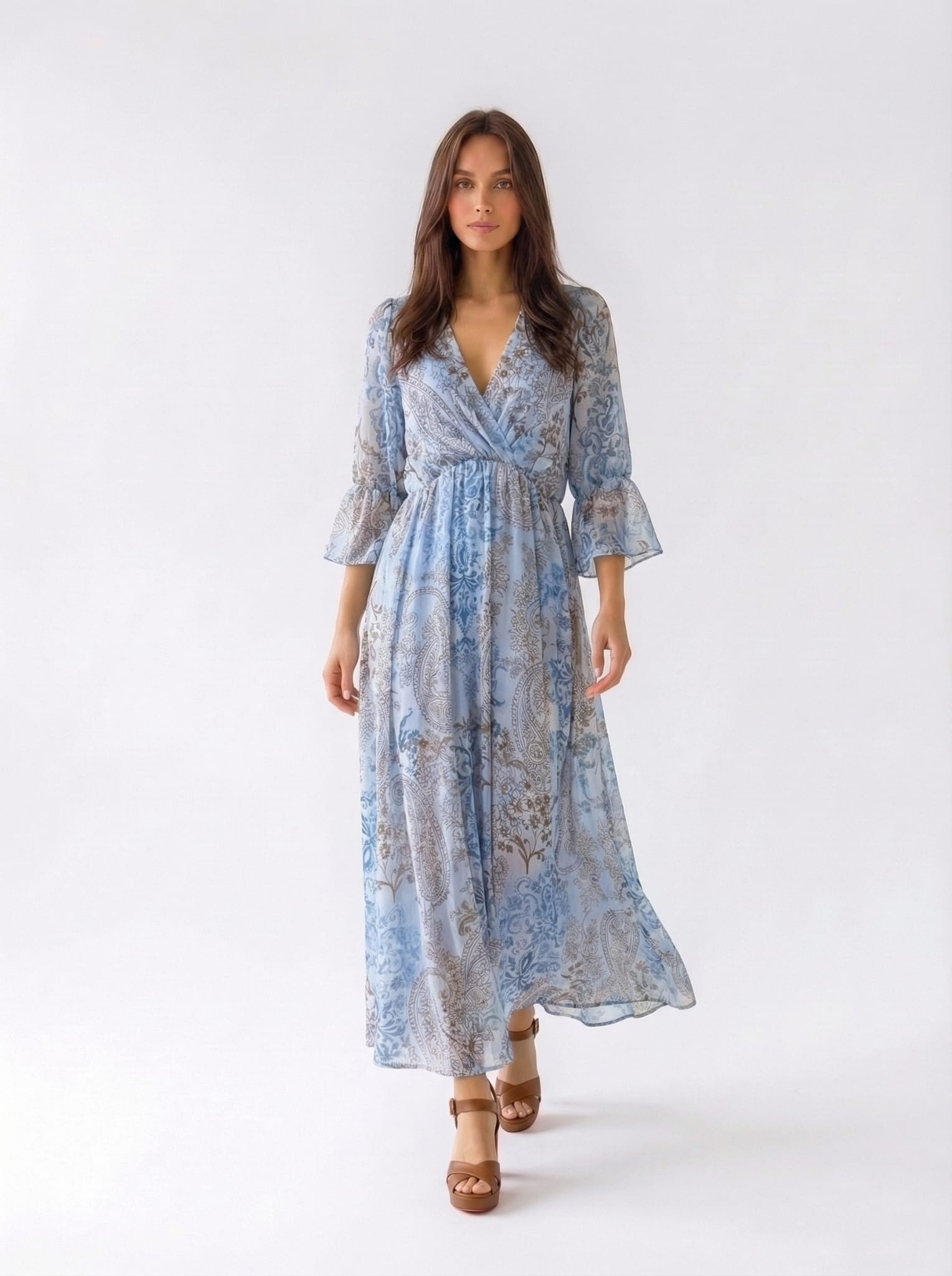 Abito Daria - Azzurro fantasia donna