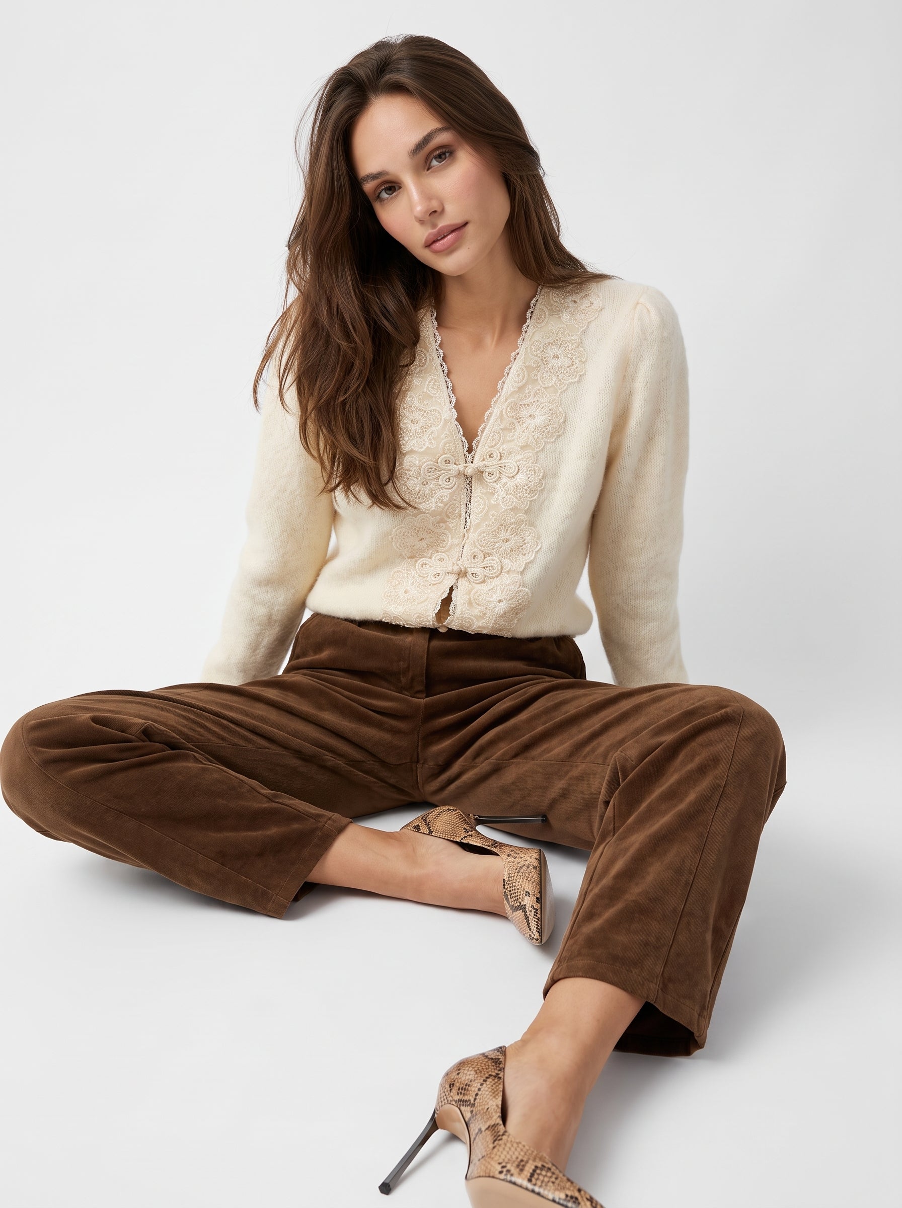 Cardigan Solenne - Panna Cardigan donna