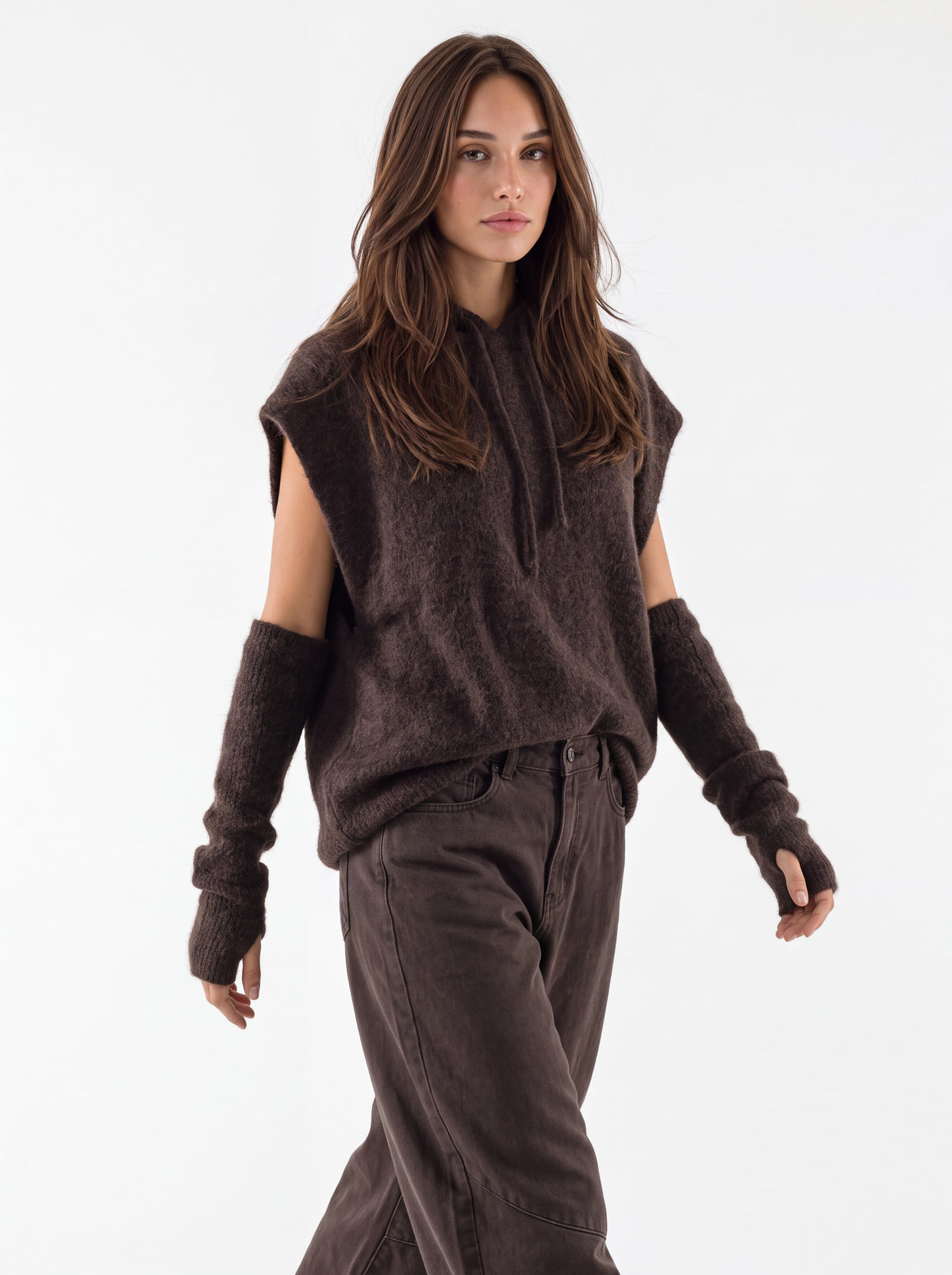 Maxi Pull Orielle – Marrone Maglia donna