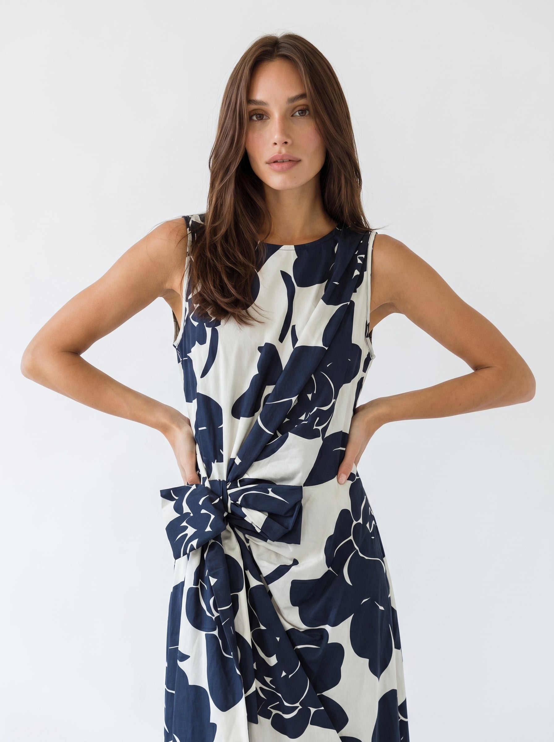 Abito Vivienne - Blu fantasia donna