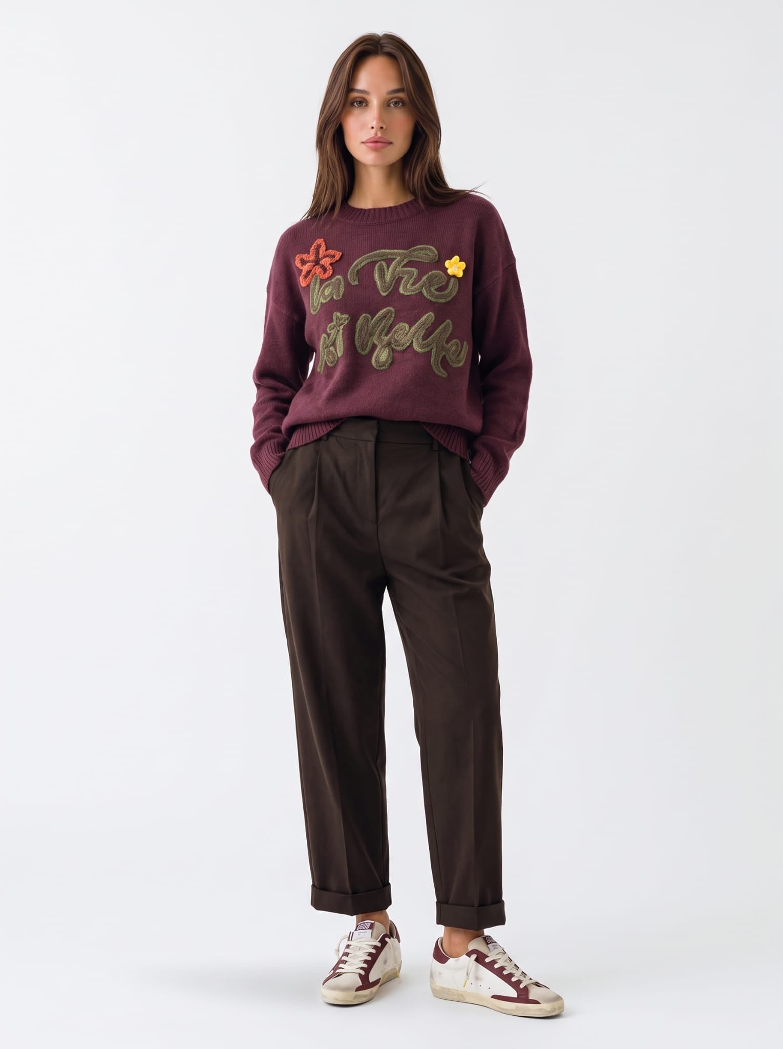 Pullover La Vie - Bordeaux Maglia donna