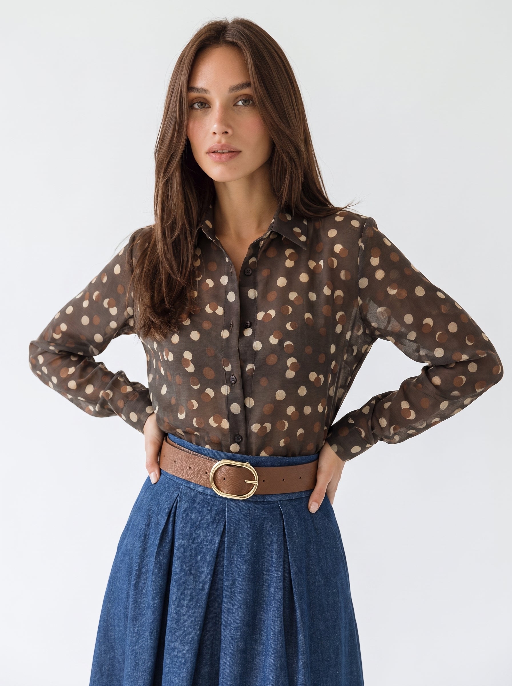 Camicia Yara - Pois Ruggine Camicia donna