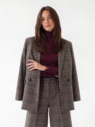 Tailleur Mazarine – Taupe / Bordeaux Tailleur donna