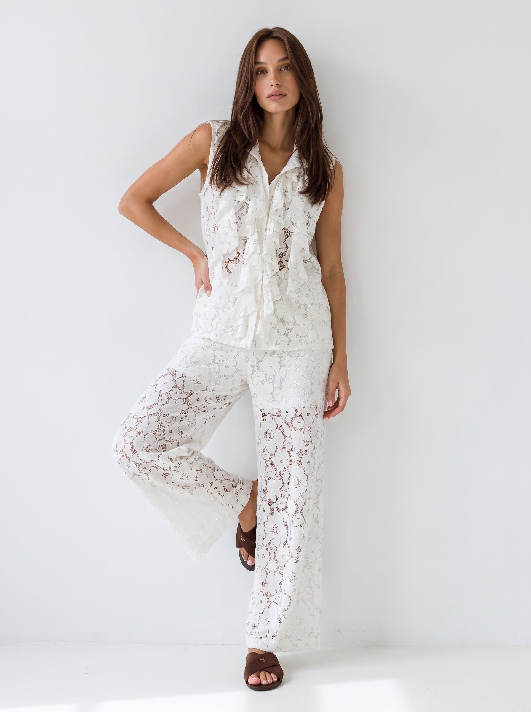 Coordinato Fiorella - Bianco donna