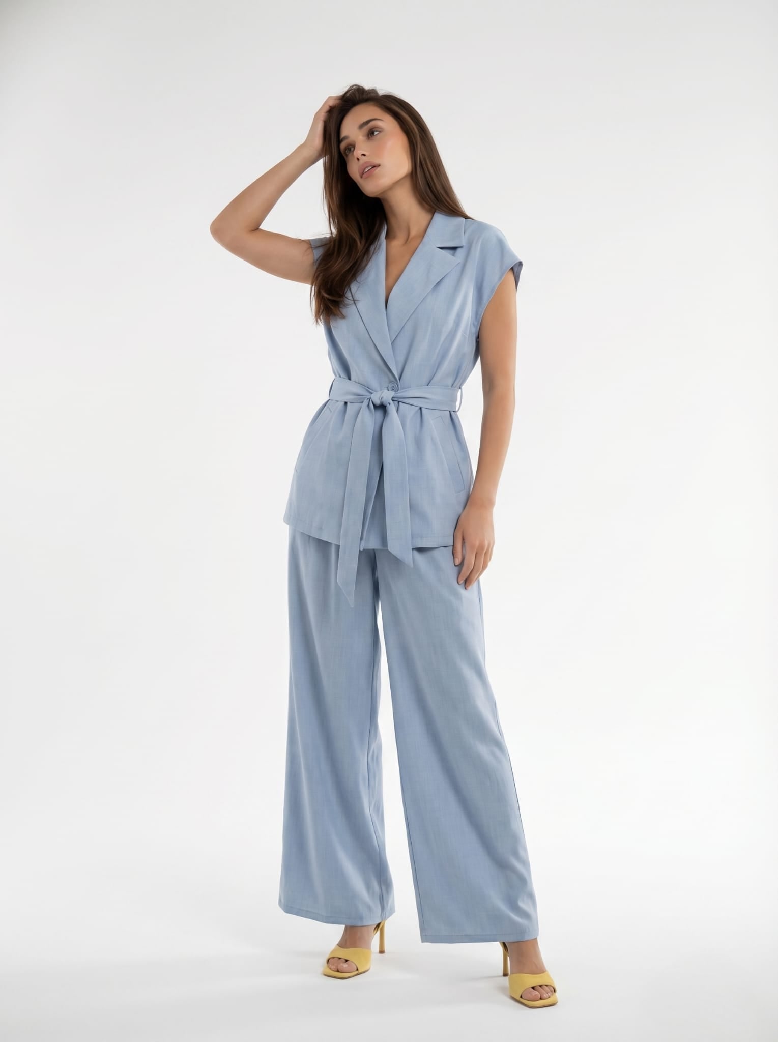 Tailleur Filet - Azzurro Cielo donna