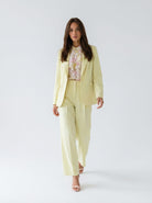 Pantalone Iris palazzo – Giallo donna