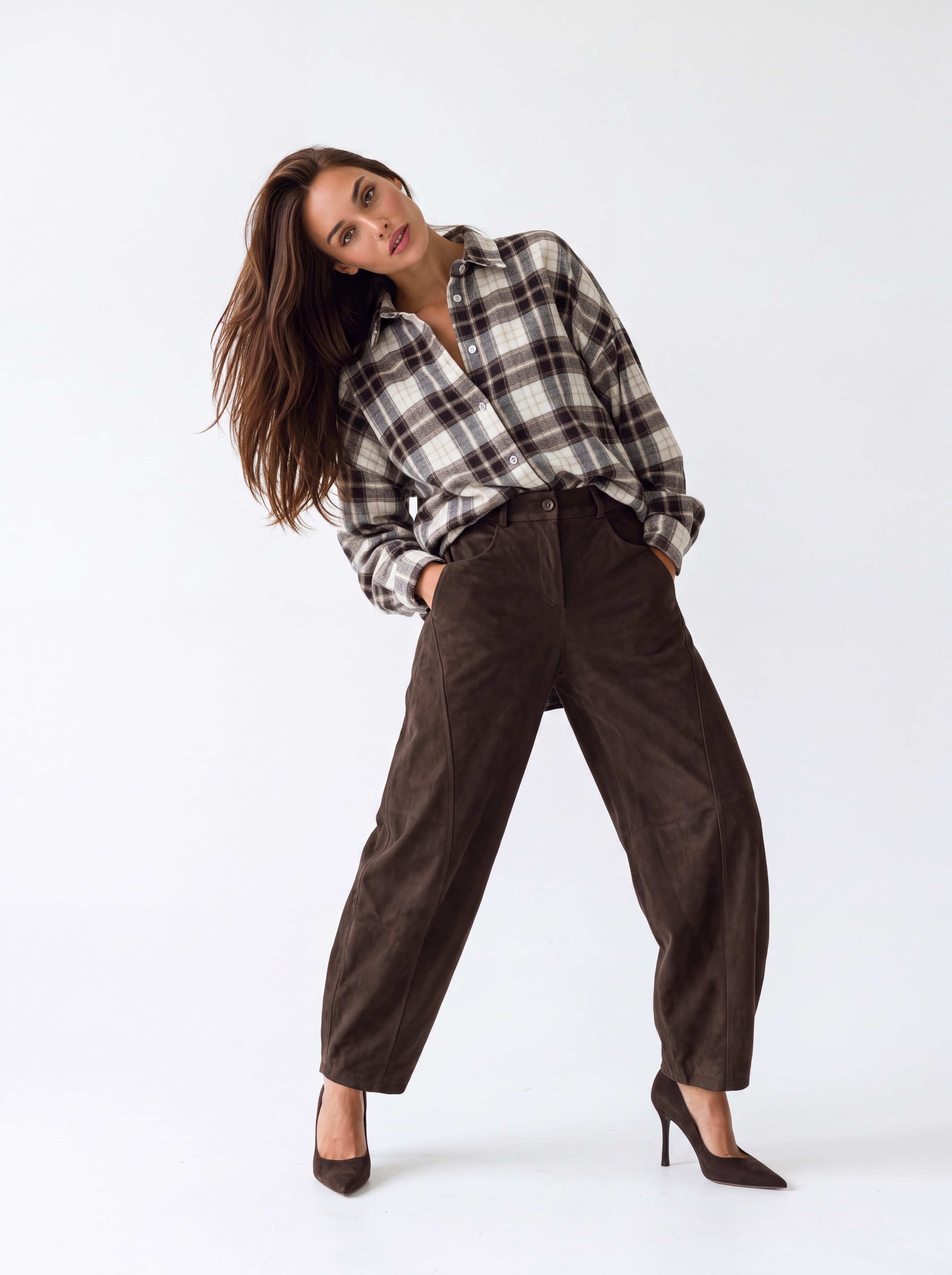 Camicia Althéa – Panna / Testa di Moro Camicia donna