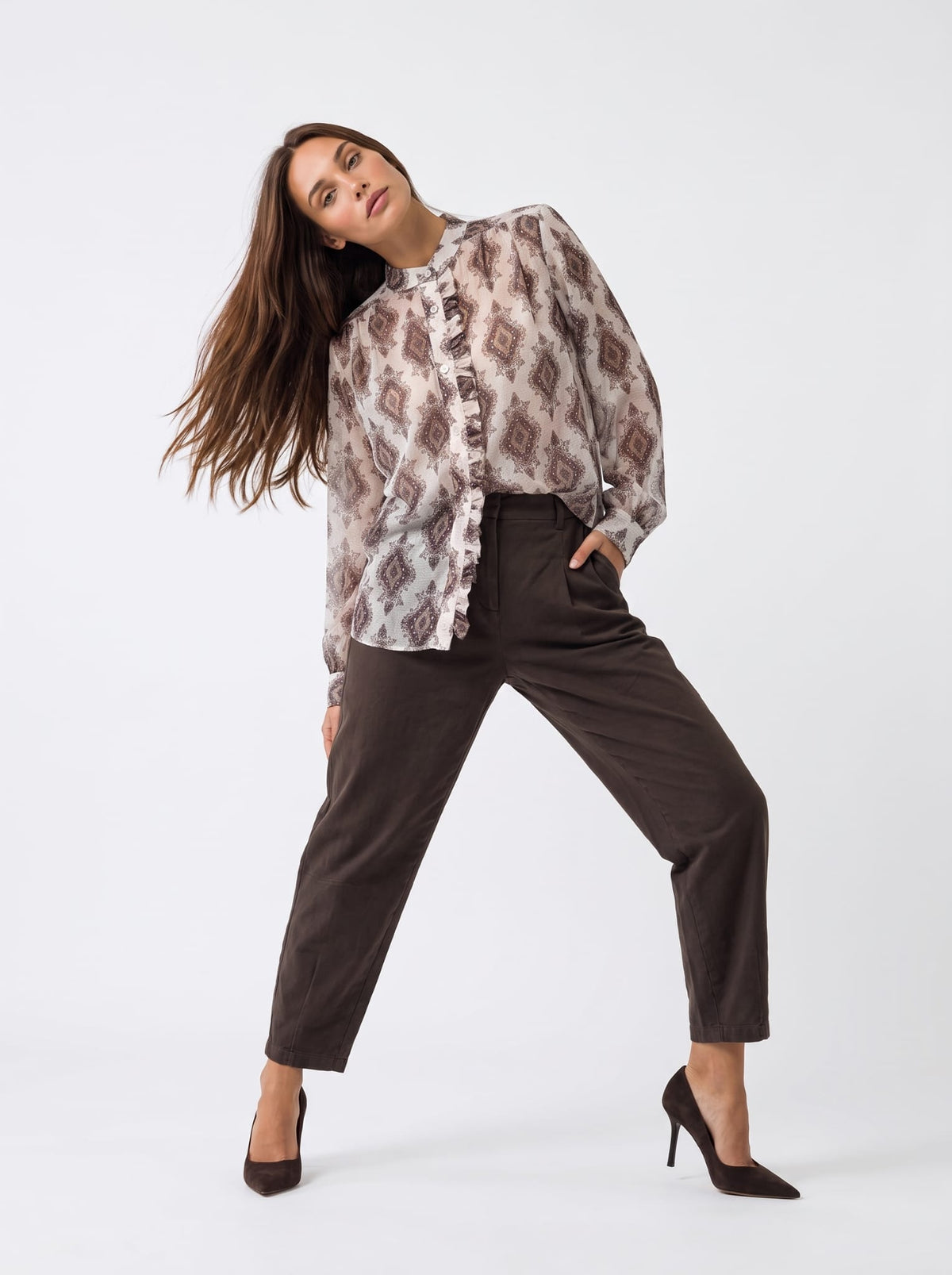 Camicia Ondine – Burro multicolor Camicia donna
