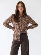 Camicia Sidra – Fantasia Cacao/Panna Camicia donna