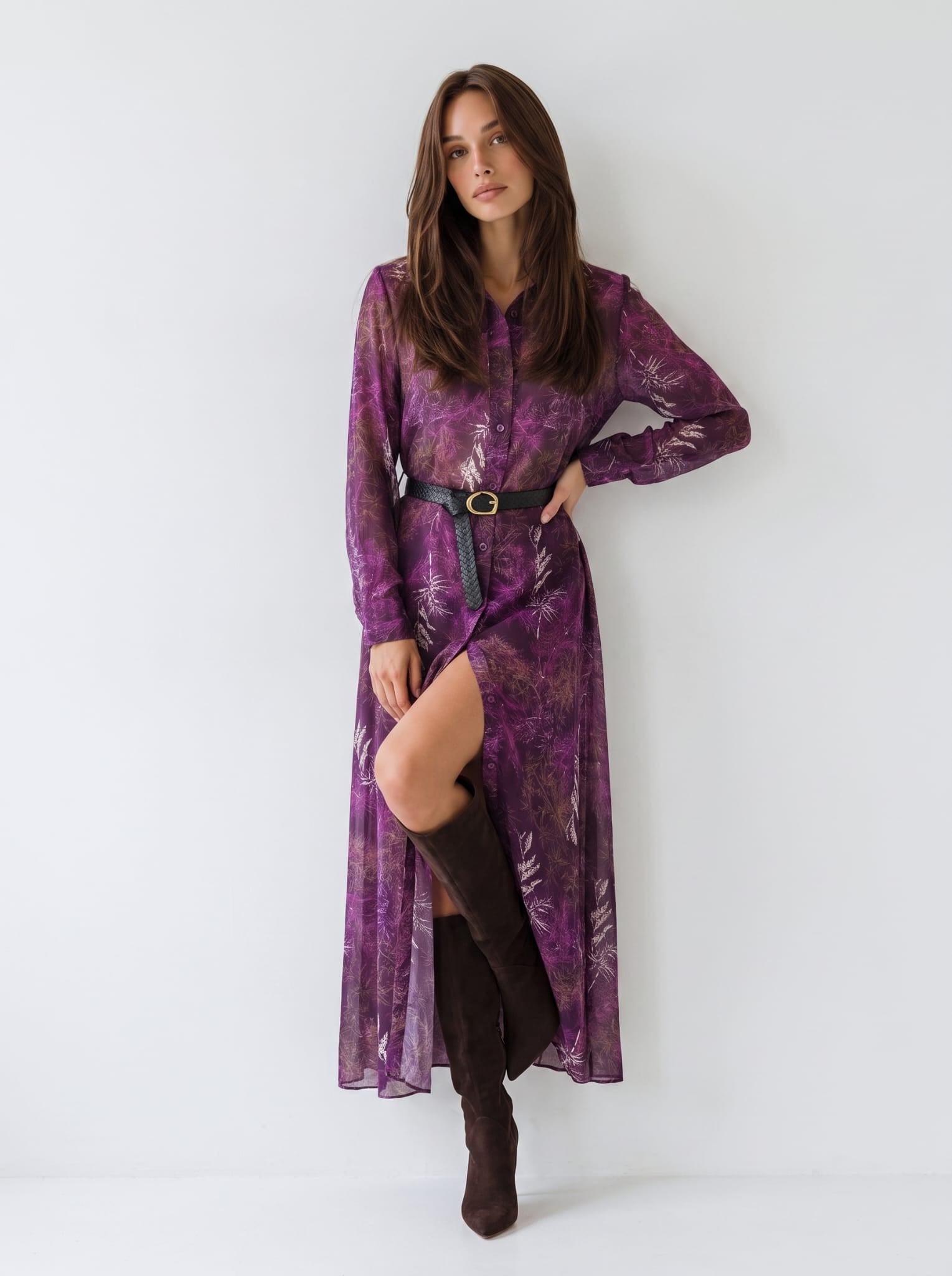 Chemisier Selene - Prugna Abito donna