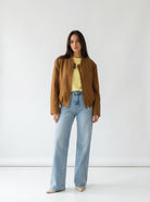 Bomber Iris in ecopelle – Cuoio donna