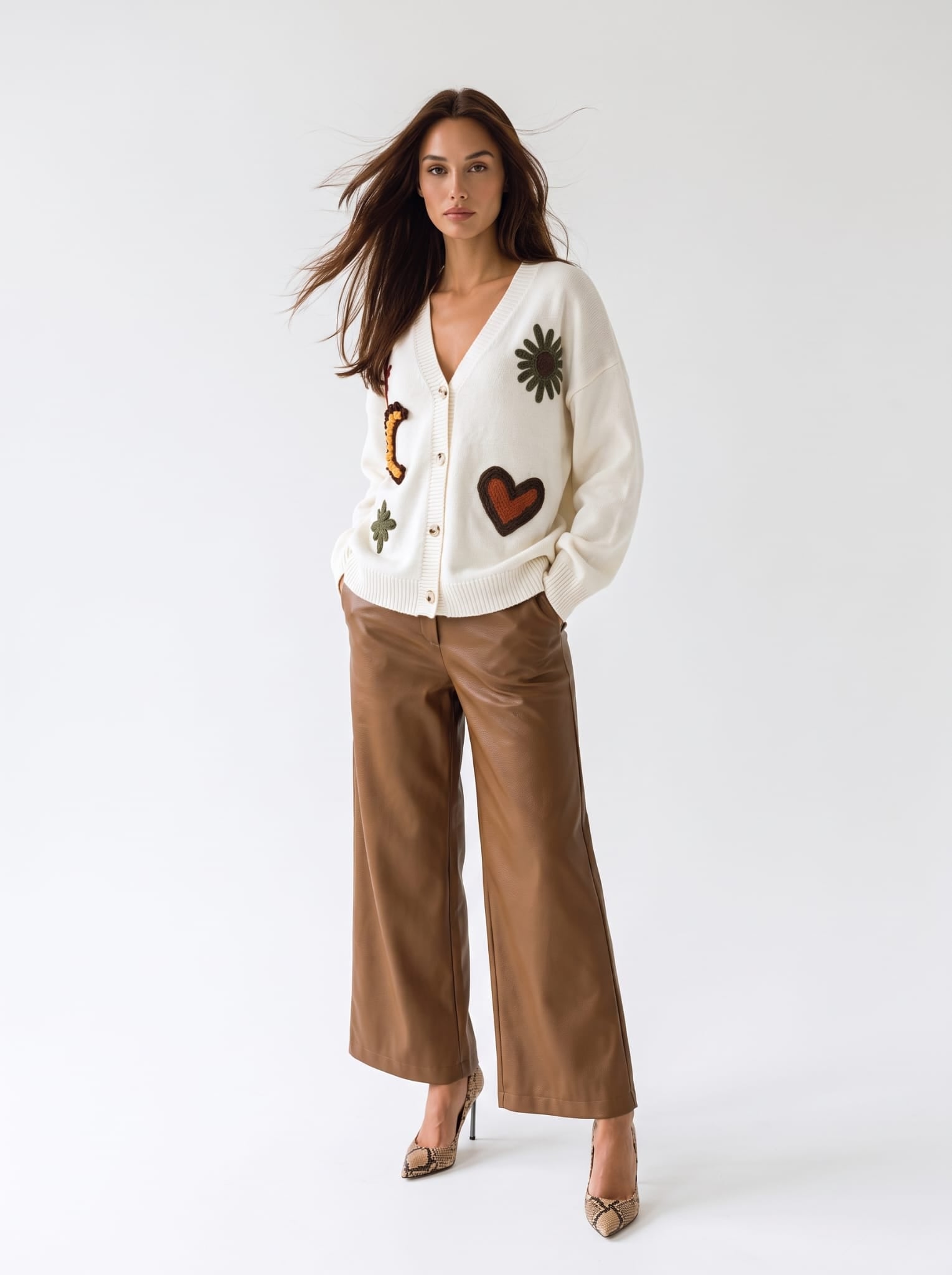 Cardigan Olympe - Panna Cardigan donna