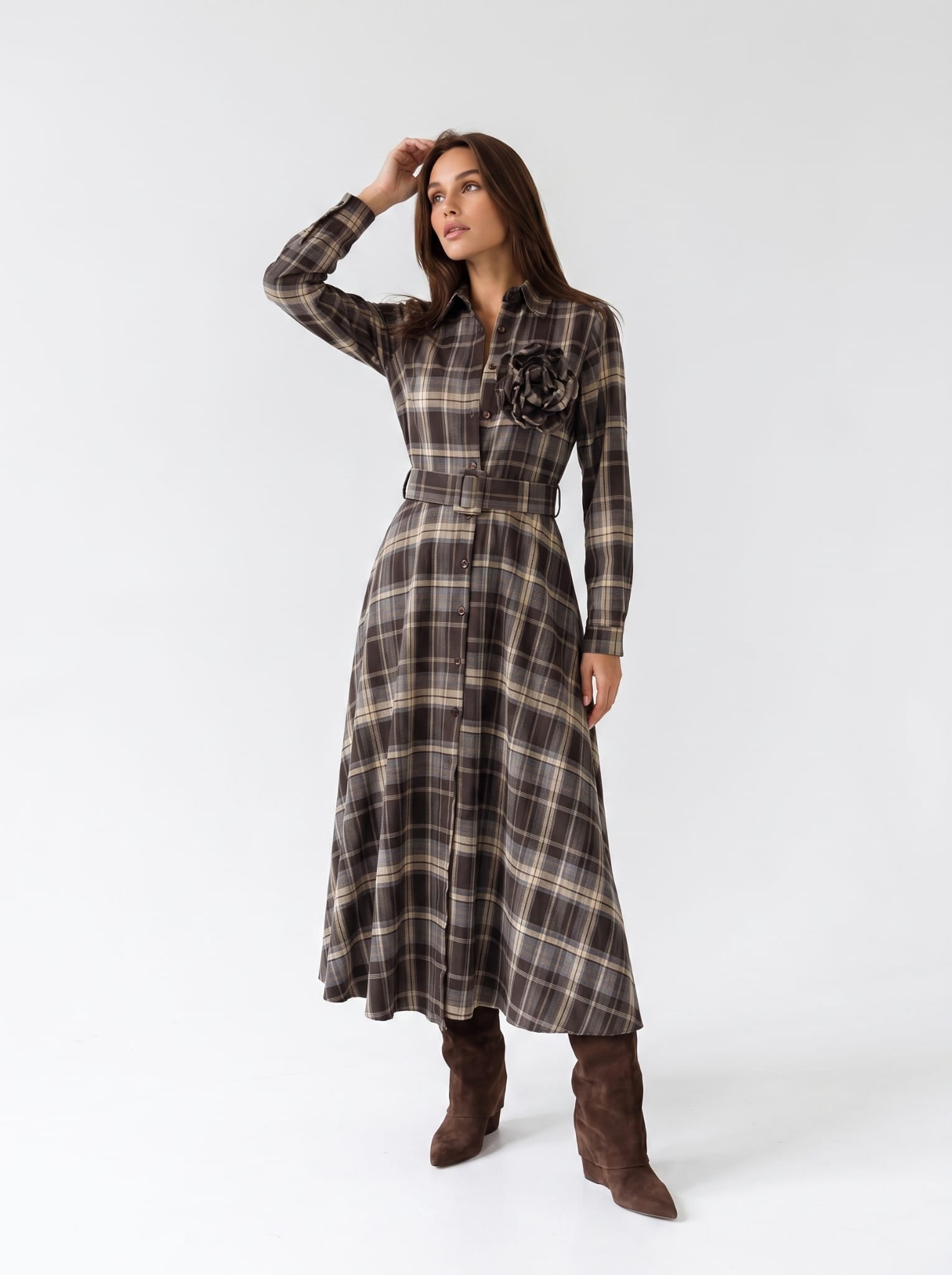 Chemisier Ottavia - Marrone Abito donna