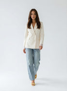 Jeans Chloe wide leg – Denim chiaro donna