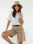 Bermuda Capri - Fango donna