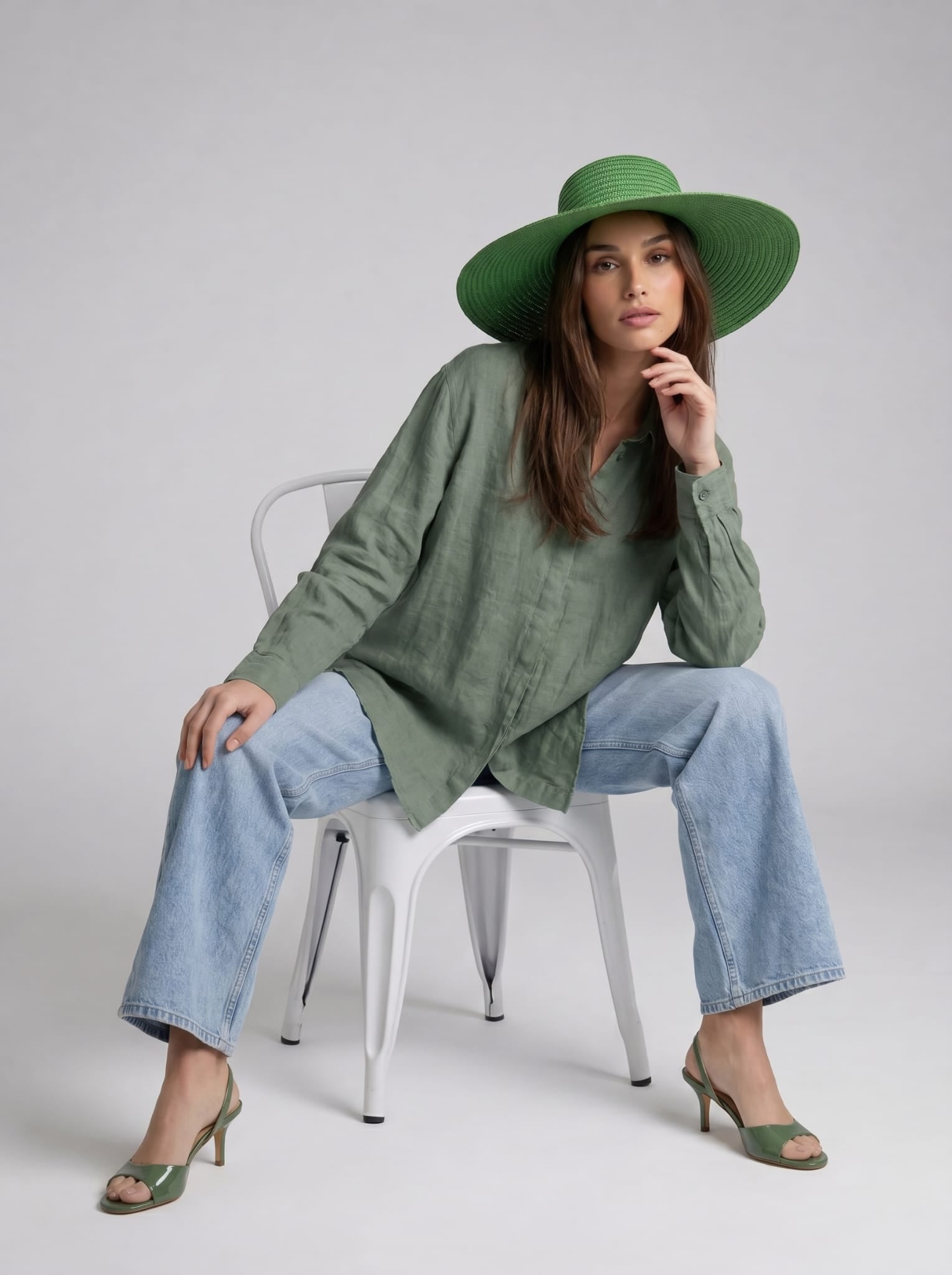 Camicia Lunaria - Verde donna