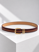 Cintura Alix – Testa di Moro/Cognac Cintura donna