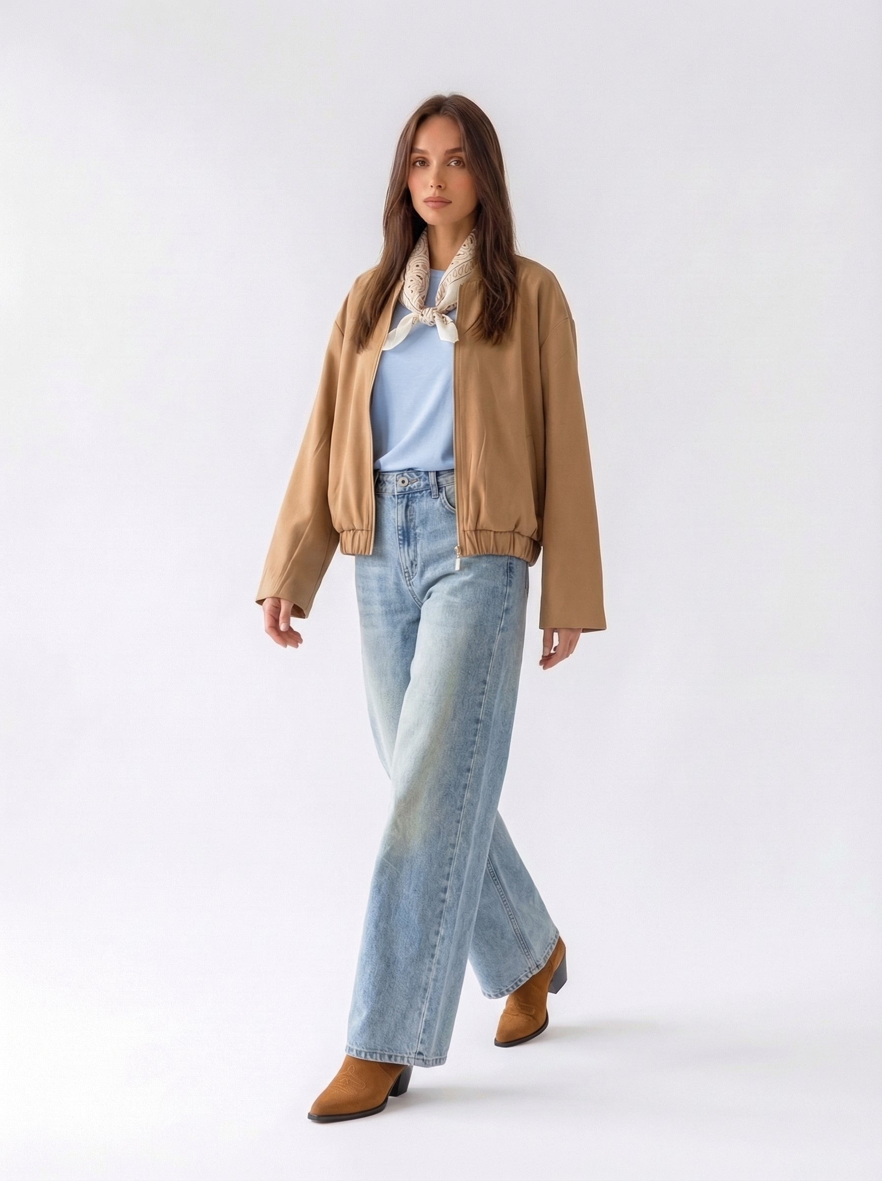 Bomber Noma - Cuoio donna