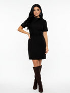 Abito Viola - Nero donna