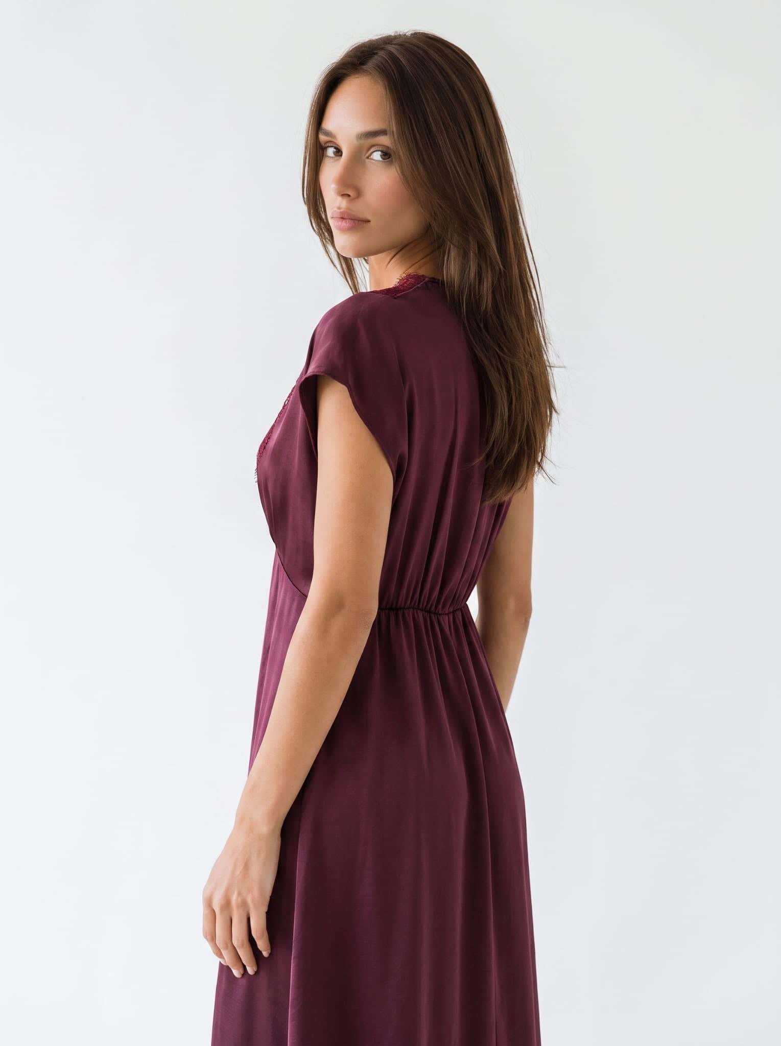 Abito Elsa - Bordeaux Abito donna