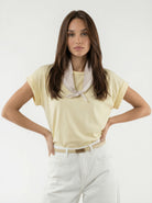 T-shirt Kaelis - Giallo donna