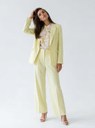 Pantalone Iris palazzo – Giallo donna