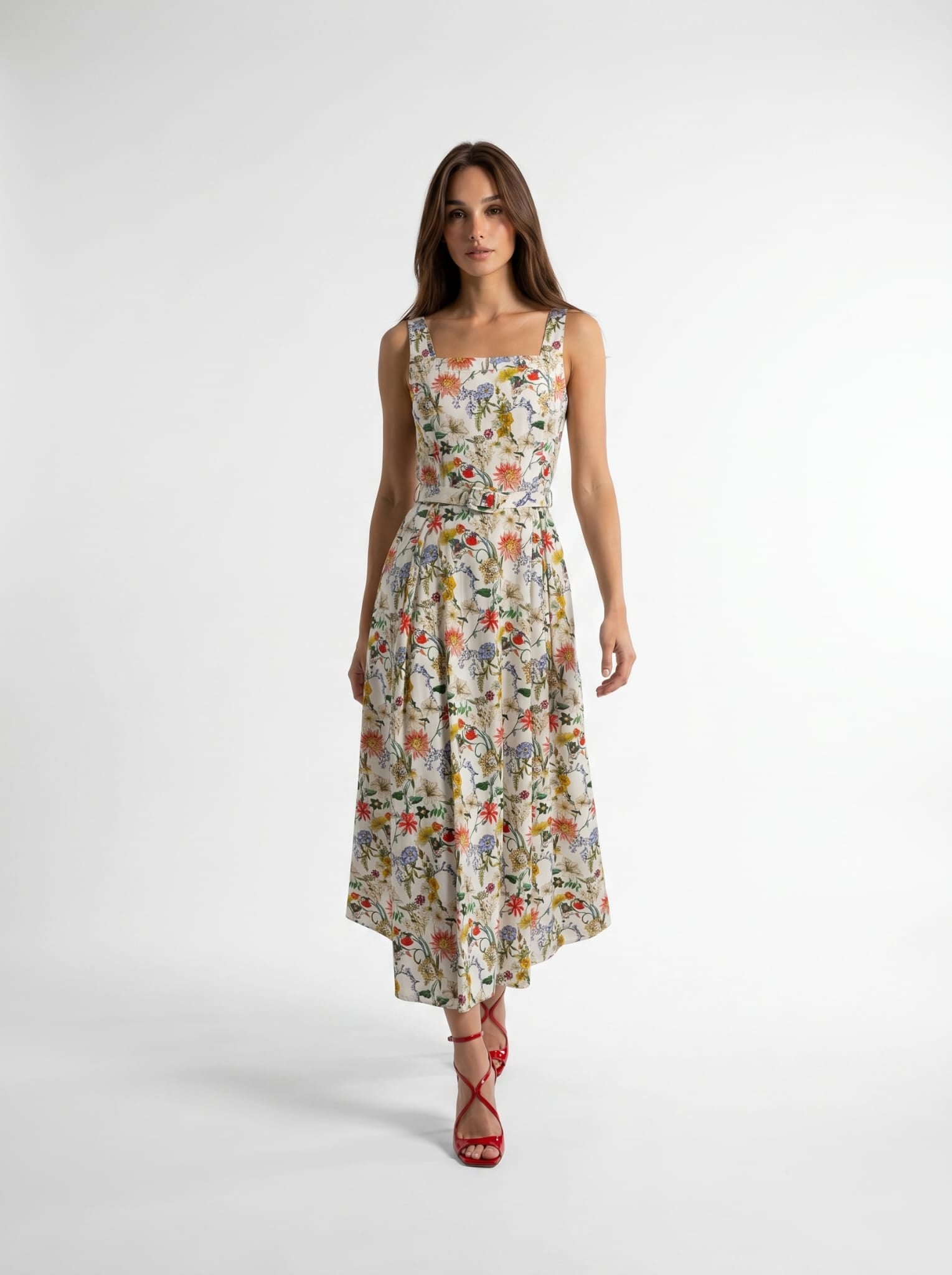 Abito Sakura - Bianco floreale donna