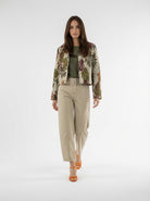 Blazer Camille jacquard floreale – Floral Tropical donna