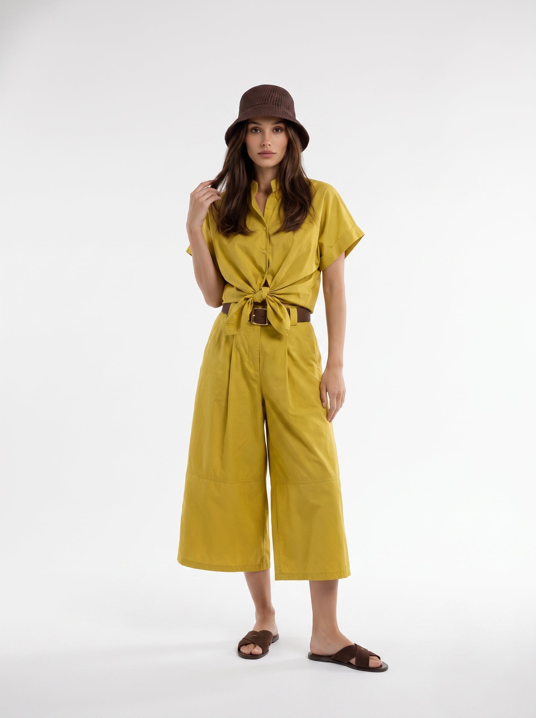 Pantalone Audrey - Senape donna